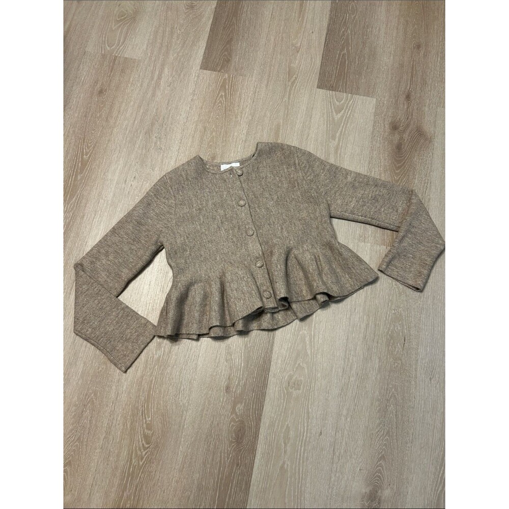 Mable West of Fifty Five NWT Marcel Peplum Sweater Cardigan sz Medium